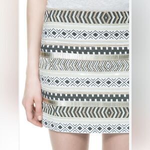 ZARA sequin mini skirt EUC small